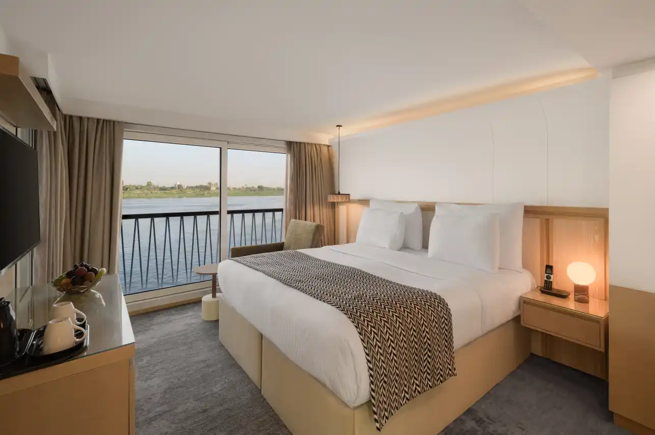 Cabin aboard the MS Tamr Henna Nile Cruise Nile cruise